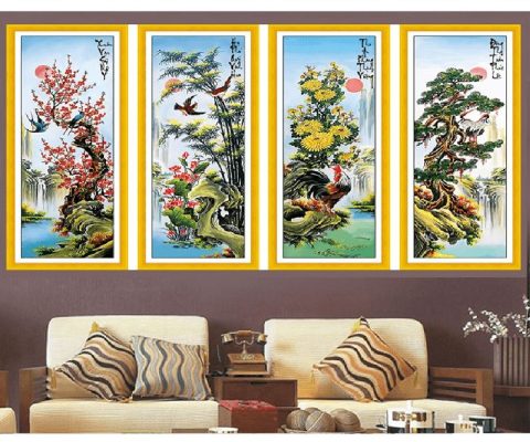 Top ৪ địa chỉ bán tranh thêu chữ thập tại TPHCM