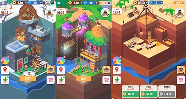 MODPURE giới thiệu Idle Digging Tycoon - Trải nghiệm tựa game mô phỏng xây dựng thực tế