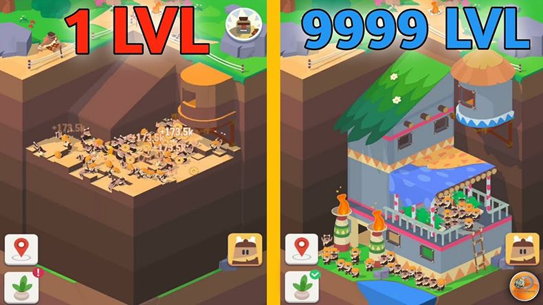 MODPURE giới thiệu Idle Digging Tycoon - Trải nghiệm tựa game mô phỏng xây dựng thực tế