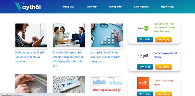 Tại sao nên tìm kiếm thông tin về đơn vị vay tiền online tại Vaythoi.com
