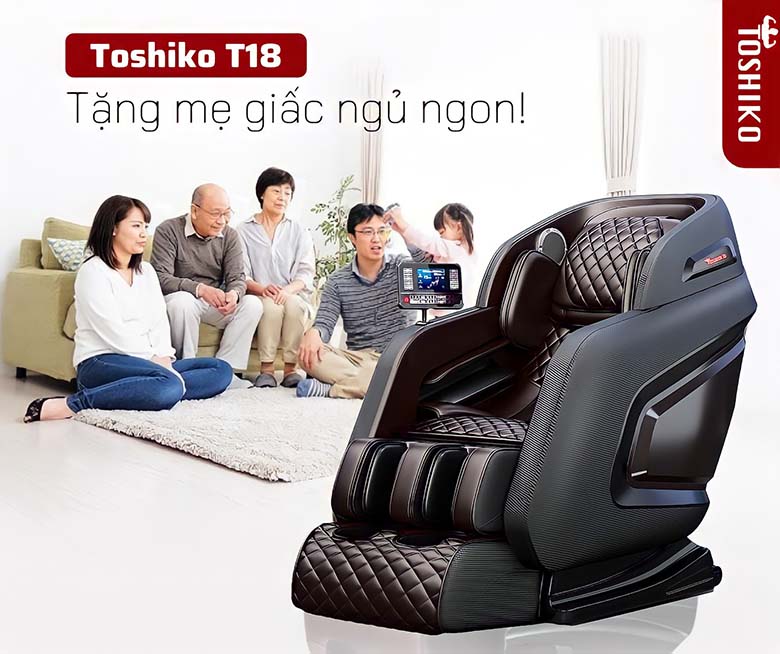 Top 5 ghế massage toàn thân đạt tiêu chuẩn Nhật Bản tại Toshiko