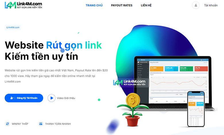 Rút gọn link kiếm tiền tại Link 4M - Uy tín, chất lượng và an toàn 
