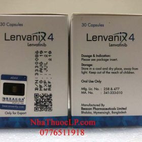 Thuốc Lenvanix 4 mg mua ở đâu, giá bao nhiêu?