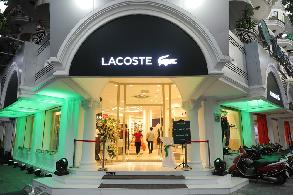 Các hệ thống cửa hàng Lacoste ở tại Hà Nội