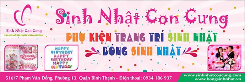TOP 10 cửa hàng phụ kiện trang trí sinh nhật giá rẻ cho trẻ và người lớn tại TpHCM