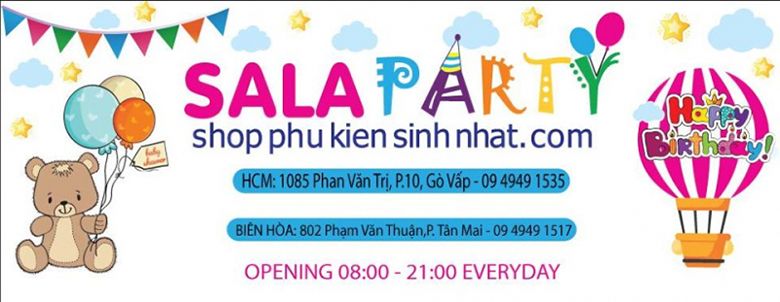 TOP 10 cửa hàng phụ kiện trang trí sinh nhật giá rẻ cho trẻ và người lớn tại TpHCM