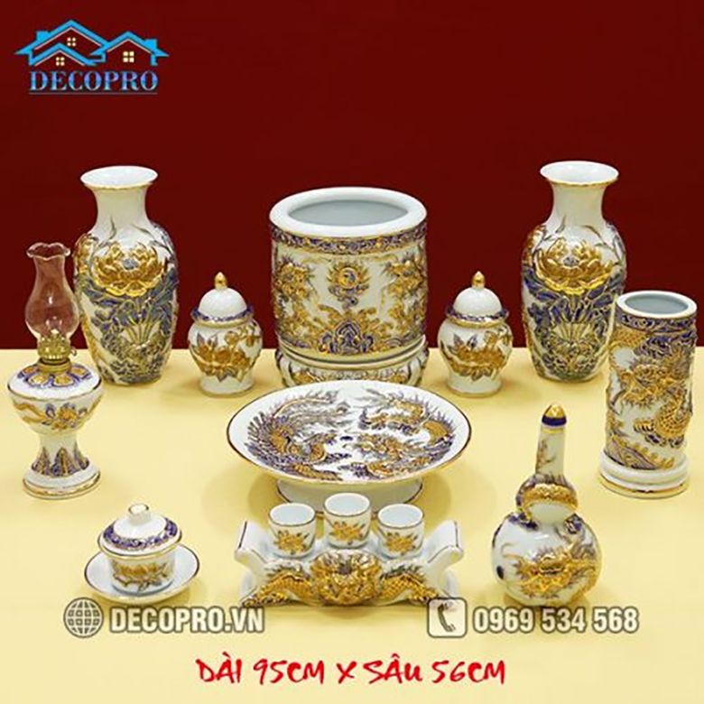 Giải mã sức hút của bộ đồ thờ Bát Tràng tại Decopro