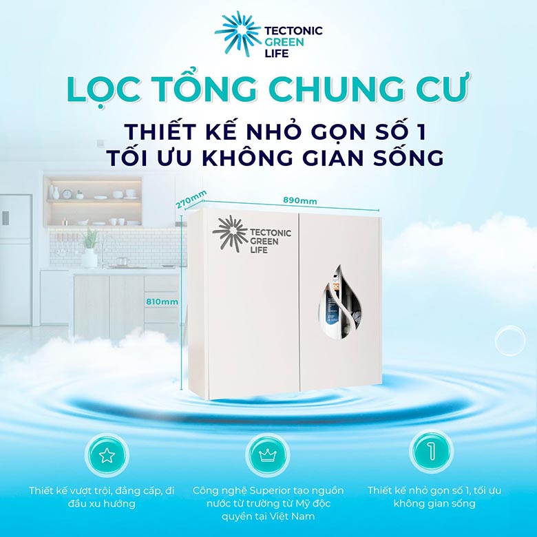 Lọc nước đầu nguồn TGL Water - Sự khác biệt tạo nên giá trị