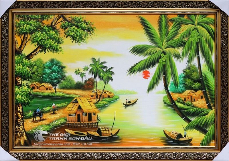 Tuyển tập 10 mẫu tranh phong cảnh sơn dầu đẹp nhất