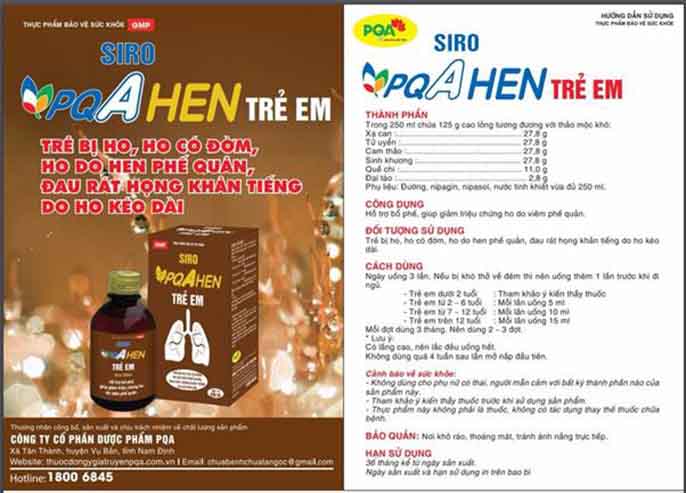 Thuốc điều trị hen phế quản ở trẻ em tốt nhất hiện nay