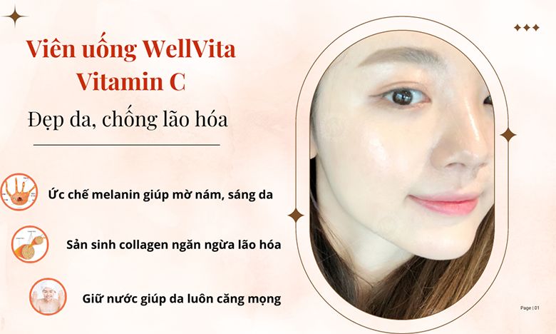 Điểm danh 7 công dụng của viên uống WellVita Vitamin C