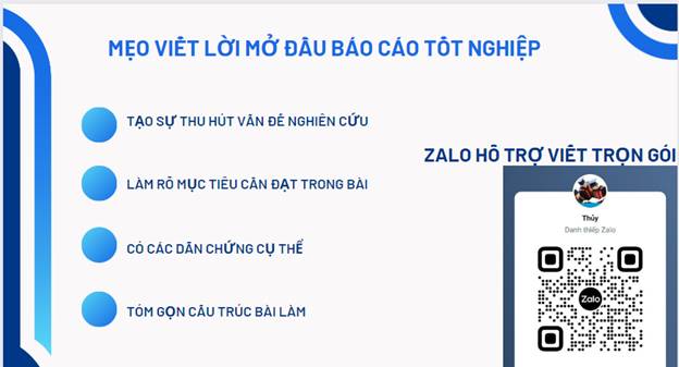 Tổng hợp các cách viết lời mở đầu trong bài báo cáo thực tập