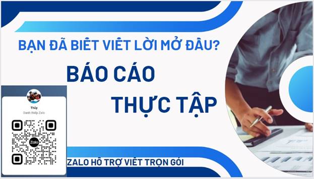 Tổng hợp các cách viết lời mở đầu trong bài báo cáo thực tập
