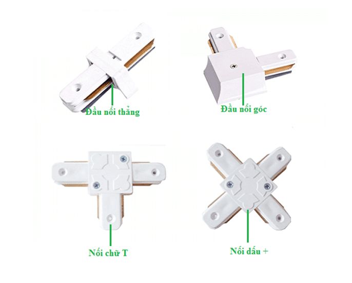 3 loại phụ kiện đèn rọi ray thông dụng nhất hiện nay