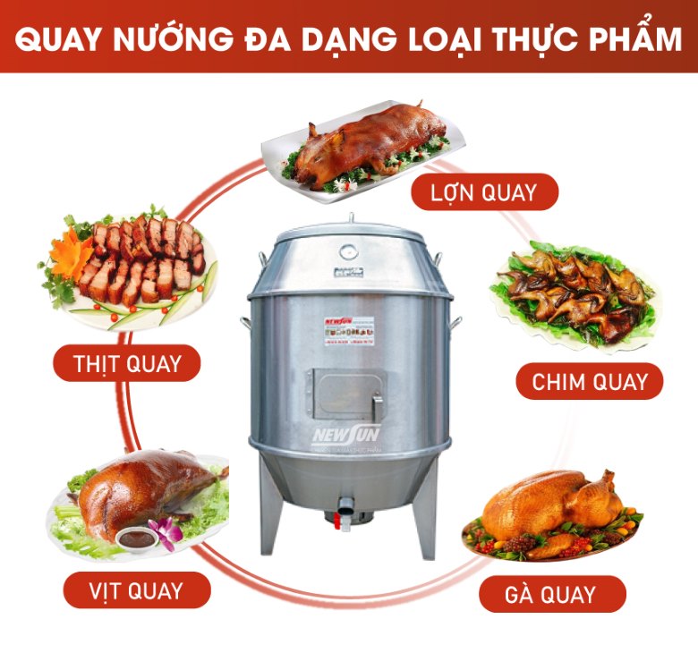 Top 9 địa chỉ mua lò quay vịt gà uy tín, chất lượng