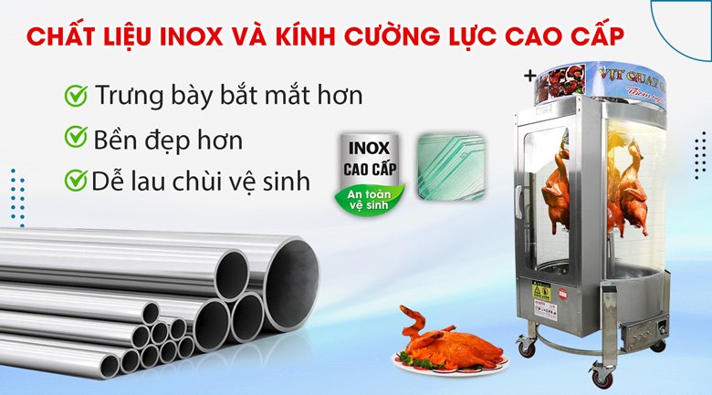 Top 9 địa chỉ mua lò quay vịt gà uy tín, chất lượng