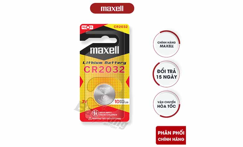 Pin Maxell CR2032 – Pin Maxell chính hãng cho thiết bị điện tử bền bỉ tại Pin Bảo Hùng