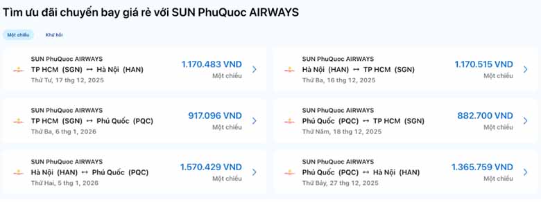 Cách tìm chuyến bay giá rẻ và đặt vé SUN PhuQuoc Airways nhanh chóng