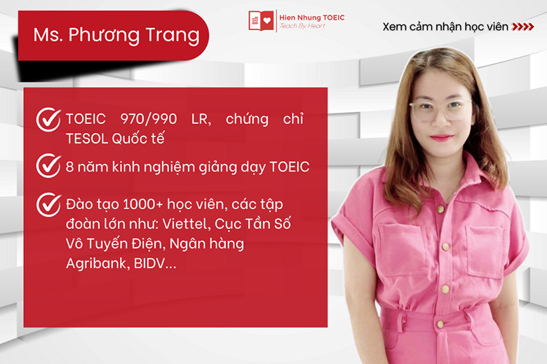 Khóa học VSTEP B1, B2 cam kết đầu ra & Thi thử miễn phí tại Hiền Nhung TOEIC
