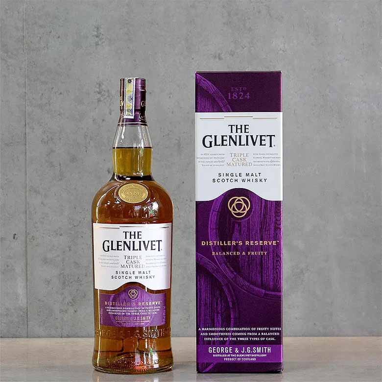 Rượu Glenlivet Tím Xách Tay – Món Quà Biếu Tặng Đẳng Cấp